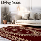 Oval Patterned Edged Design Rug