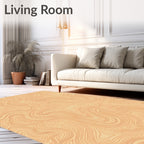 Abstract Topographic Contour Lines Rug