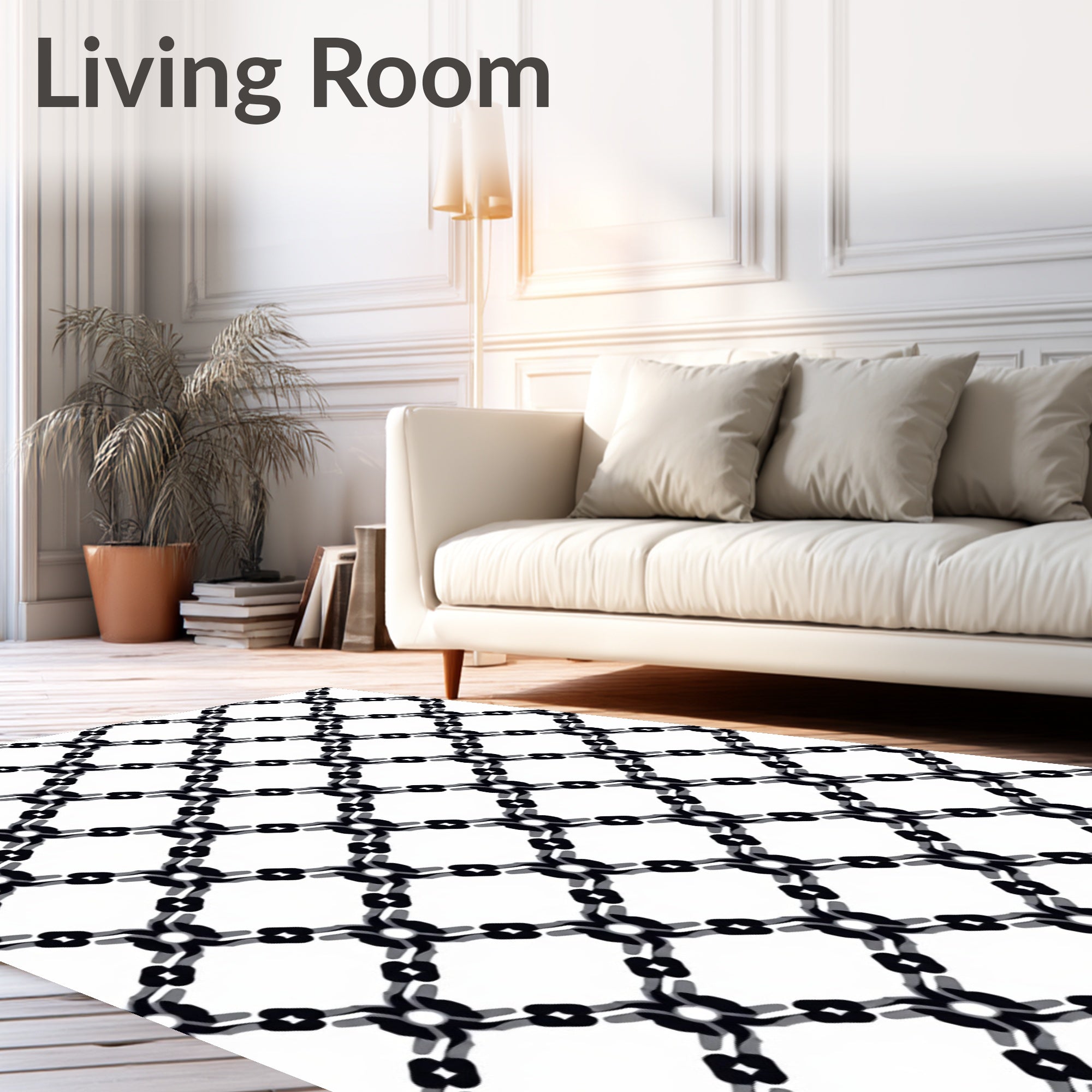 Monochromatic Lattice Geometric Abstract Rug