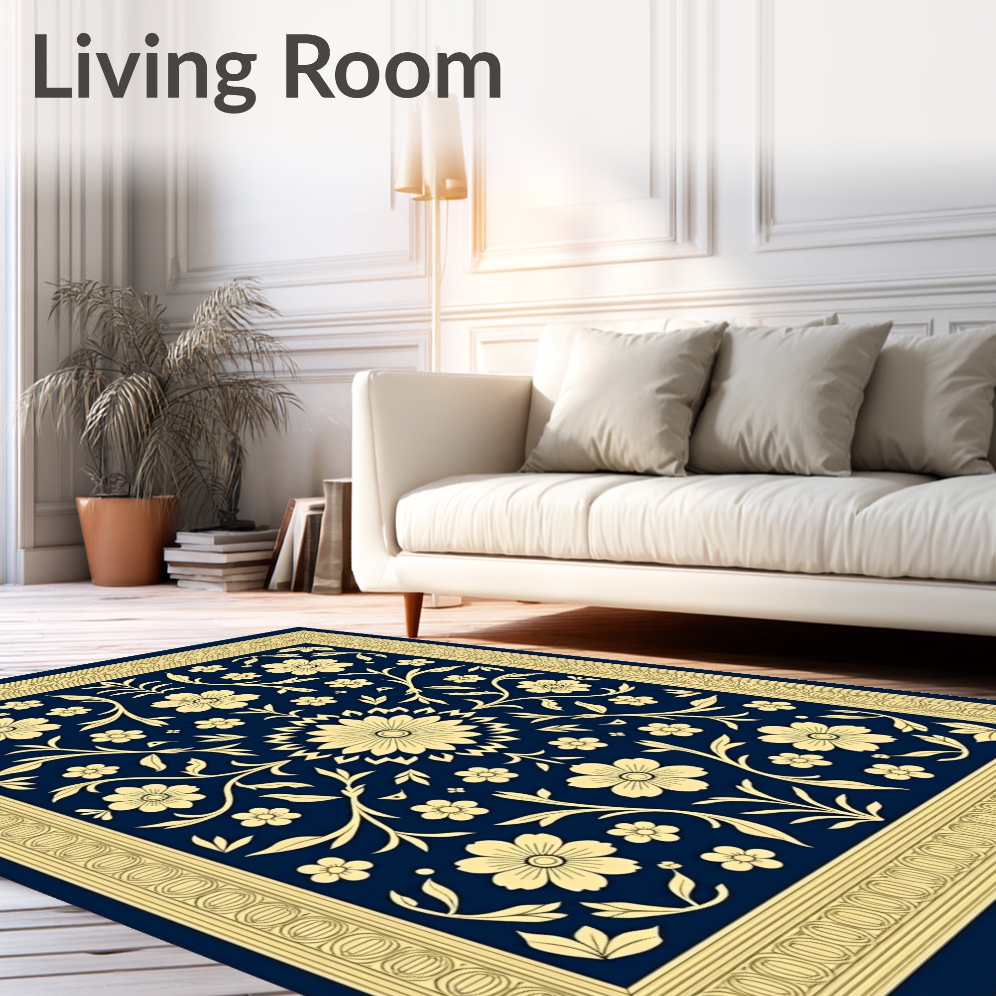 Classic Floral Vine Arabesque Rug