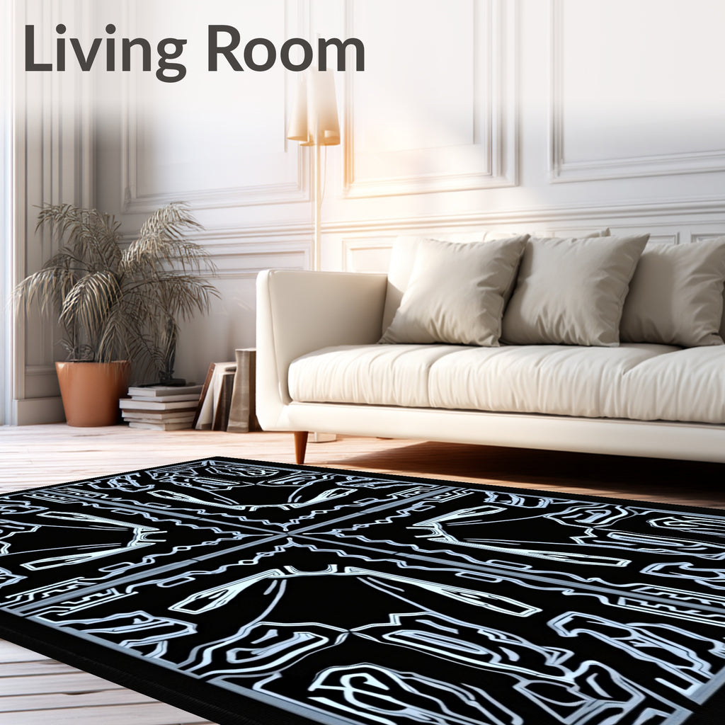 Abstract Geometric Symmetry Design Rug