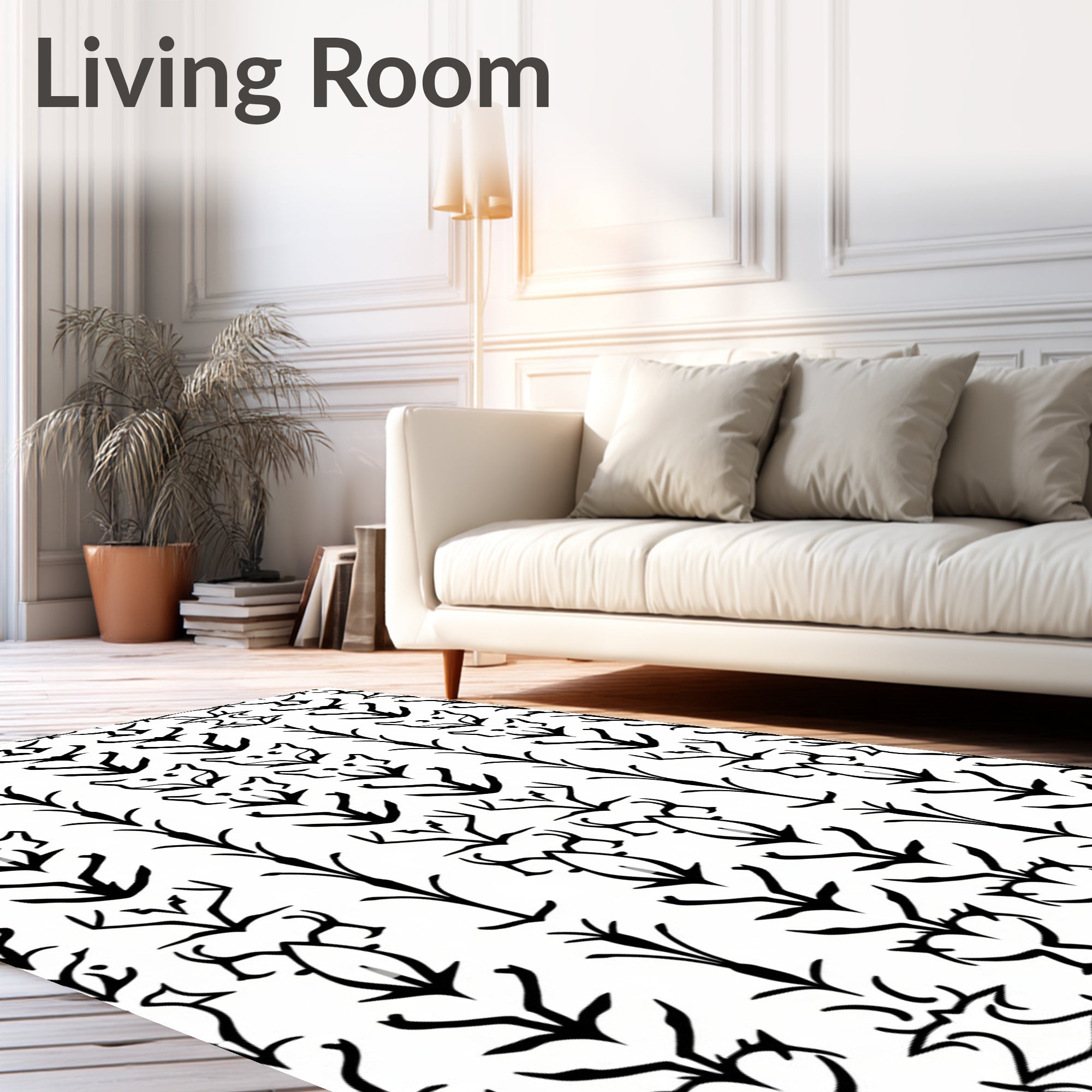 Bold Geometric Animal Inspired Pattern Rug