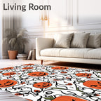 Spooky Jack O Lantern Vine Delight Rug