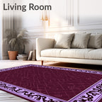 Ornate Floral Lattice Pattern Rug