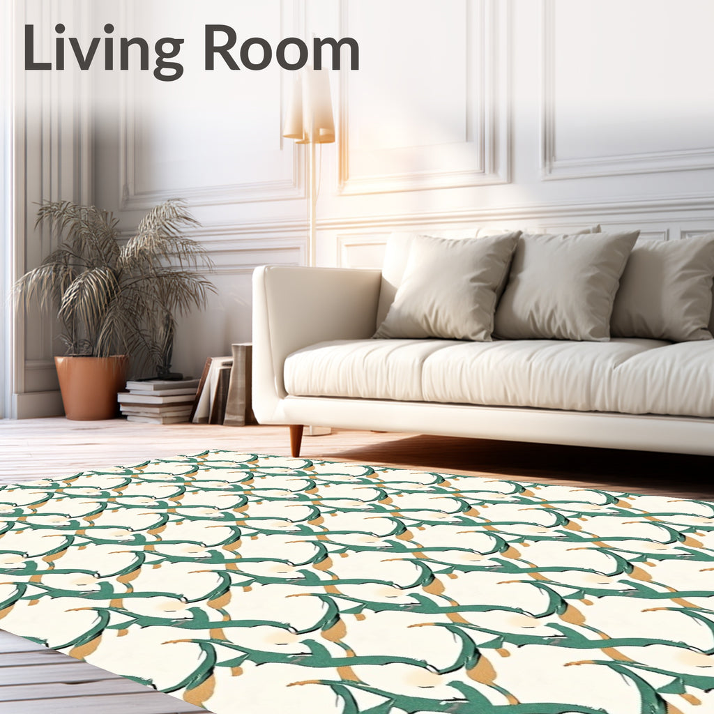Abstract Interlocking Pattern Rug