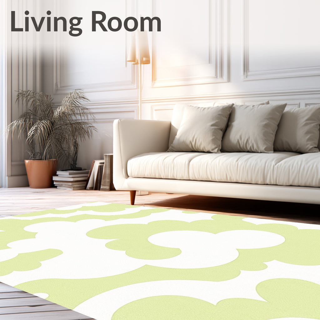 Soft Cloud Shape Pattern Rug