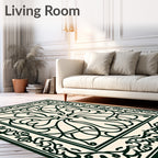 Classic Floral Scrollwork Arabesque Rug