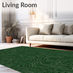 Abstract Swirl Pattern Rug