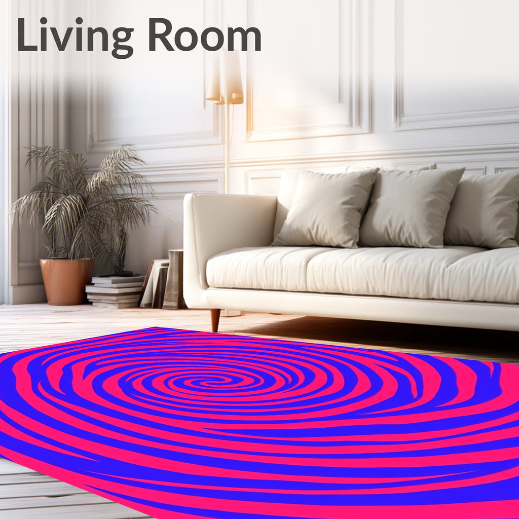 Vibrant Swirl Patterned Design Rug