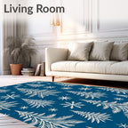 White Pine Forests and Snowflakes Rug