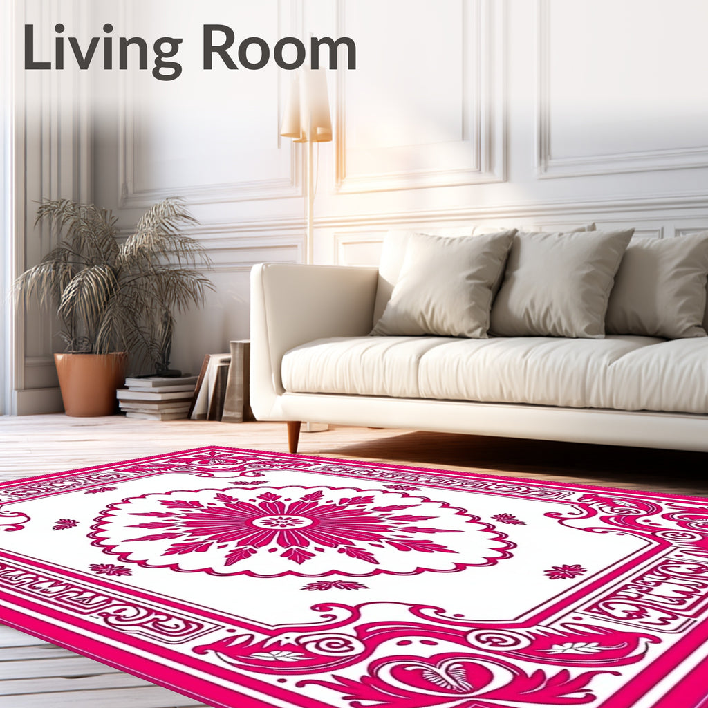 Exotic Floral Medallion Design Rug