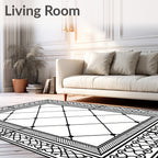 Intricate Lattice With Ornate Borders Rug