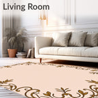 Ornate Floral Vine Pattern Rug