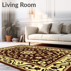 Traditional Floral Vine Detailed Pattern Rug