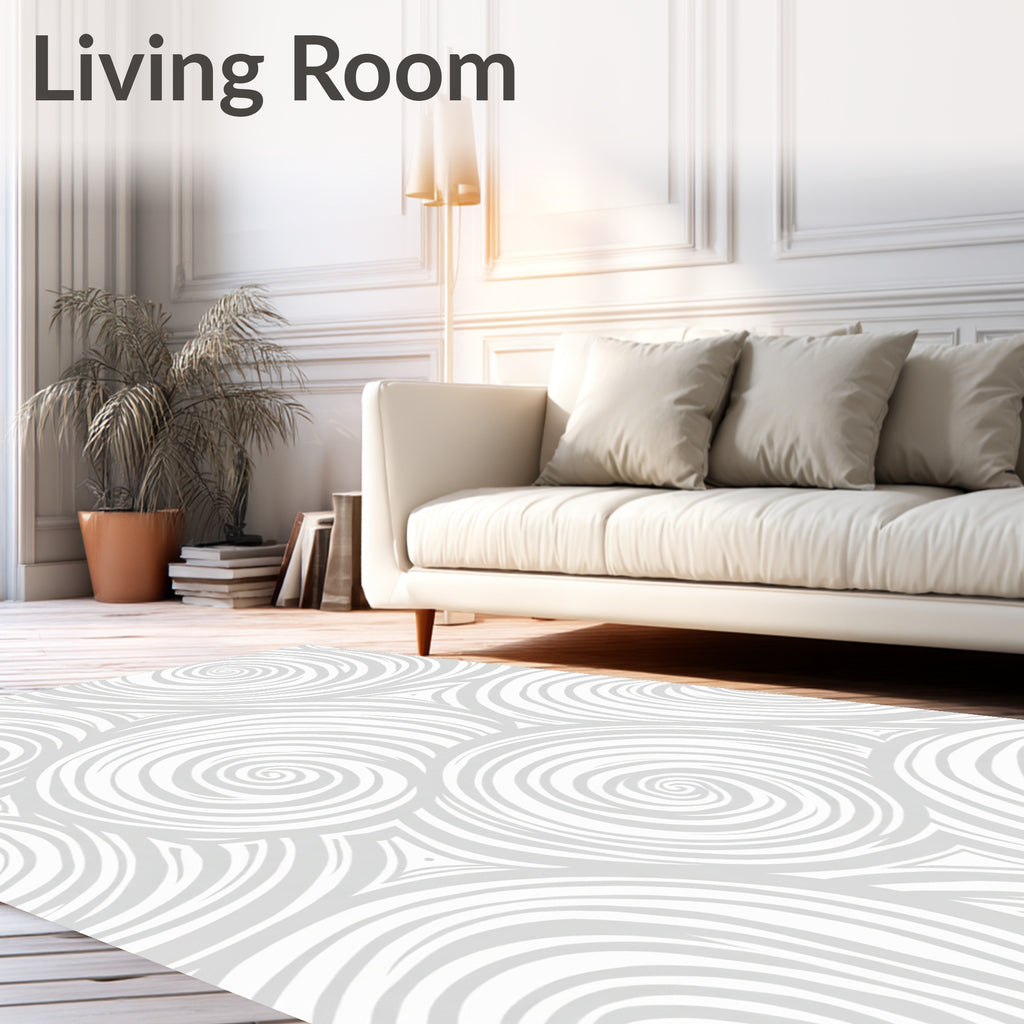 Abstract Swirl Pattern Design Rug