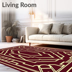 Art Deco Geometric Pattern Design Rug
