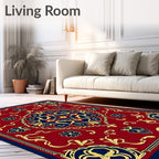 Rich Floral Medallion Pattern Rug