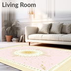 Radiant Sunburst Geometric Pattern Rug