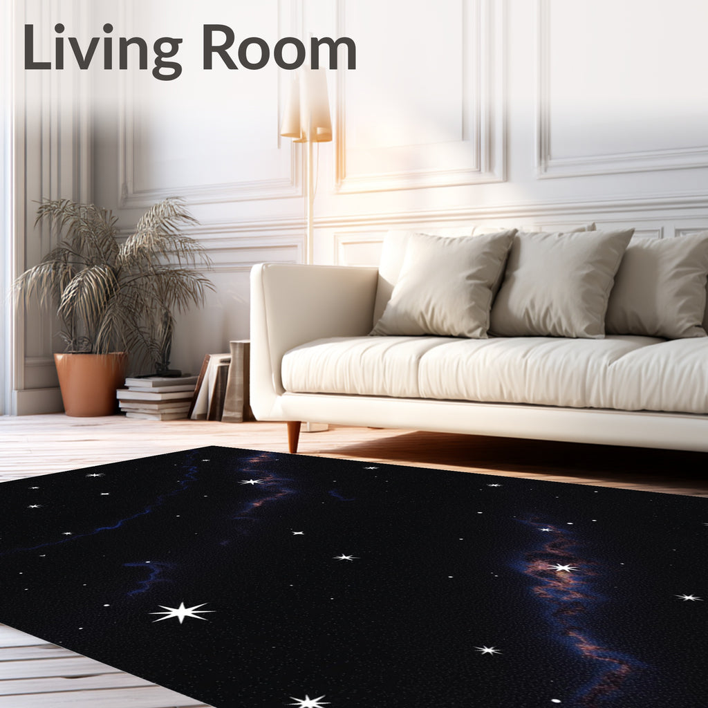 Cosmic Starry Nebula Design Rug