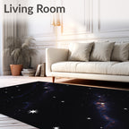 Cosmic Starry Nebula Design Rug