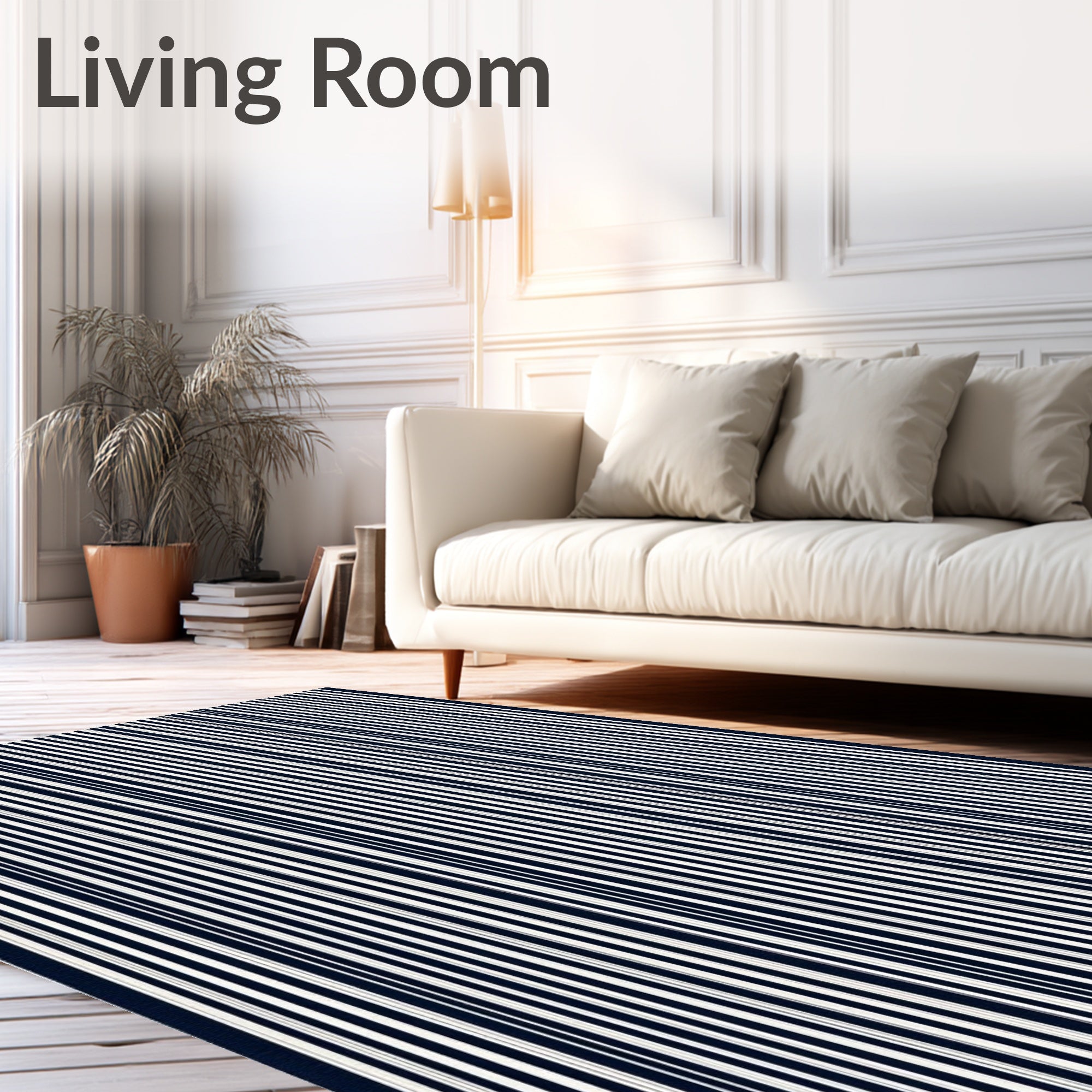 Vertical Stripe Classic Minimalist Rug