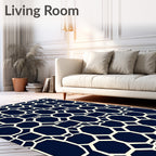 Geometric Lattice Pattern Rug