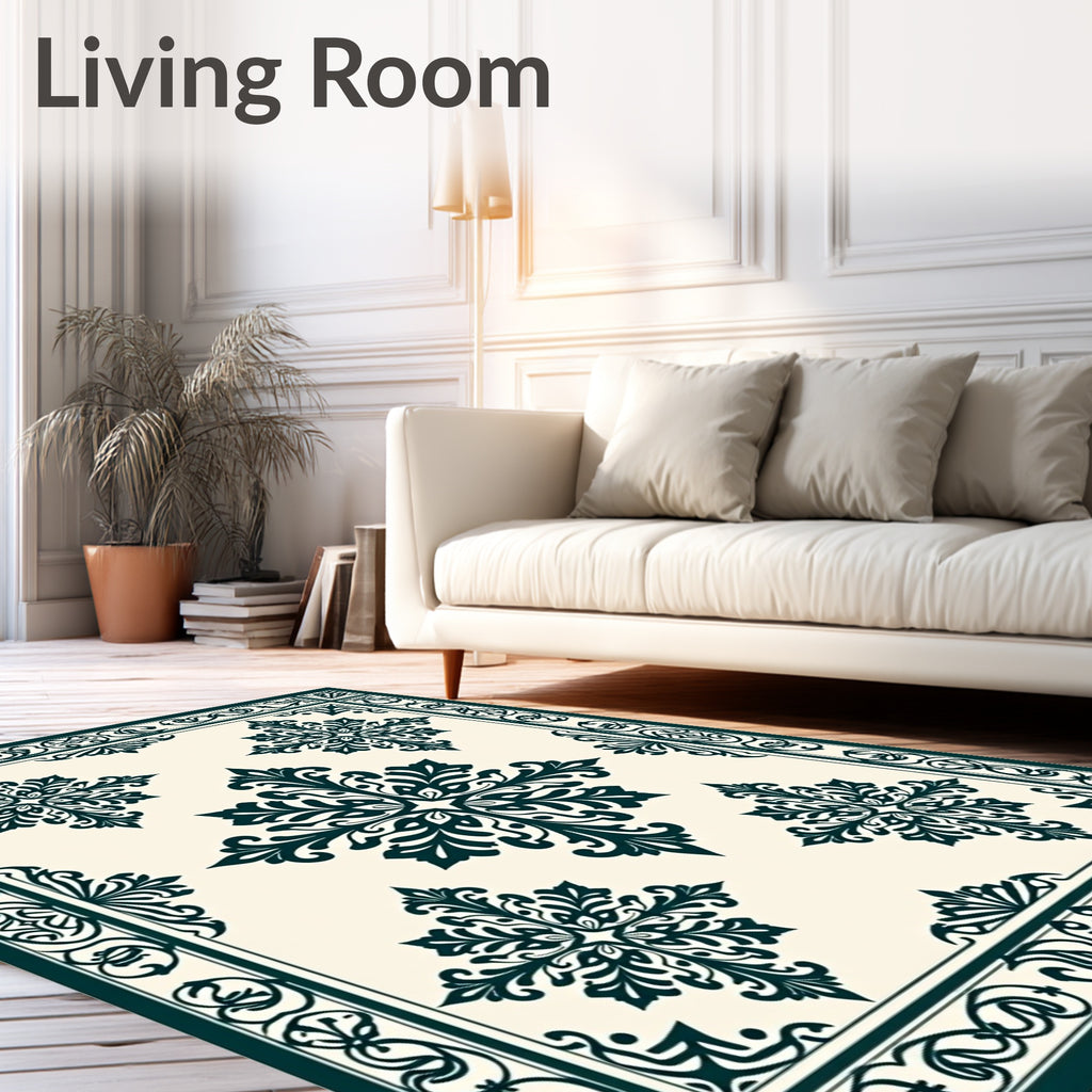 Ornate Floral Symmetry Rug