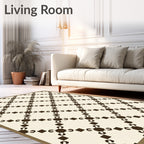 Classic Diamond Lattice Pattern Rug