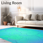 Cool Swirls Marine Pattern Rug