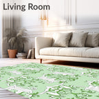 Art Nouveau Artful Floral Pattern Rug