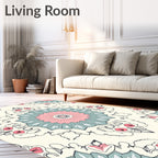 Intricate Mandala Floral Pattern Rug