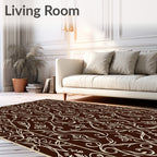 Elegant Floral Vine Pattern Rug