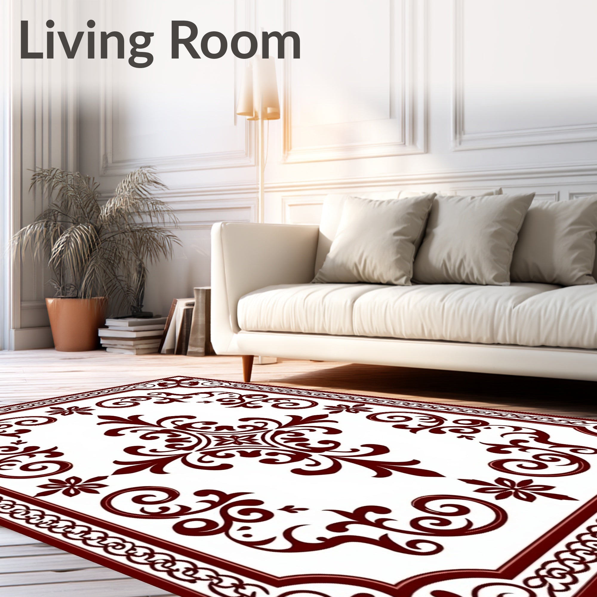Elegant Swirls And Floral Accents Rug