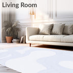 Abstract Wavy Soft Pastel Design Rug