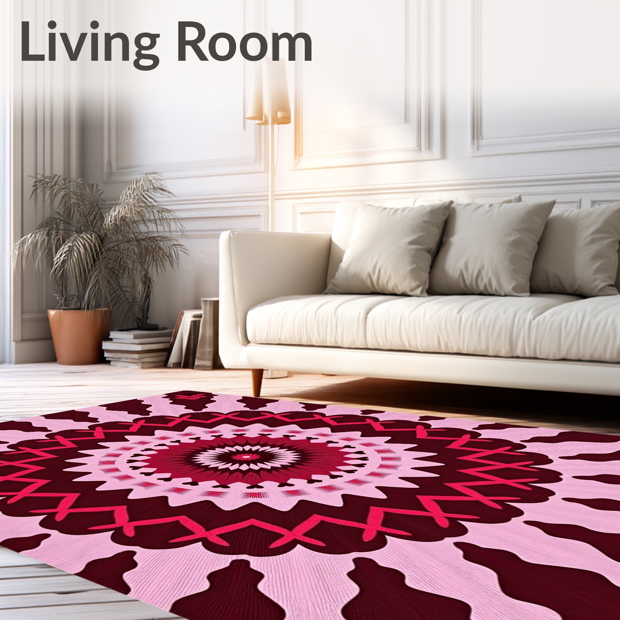 Floral Mandala Patterned Rug