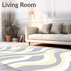 Modern Swirl Abstract Pattern Rug