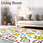 Cheeky Cat Dot Pattern Design Rug