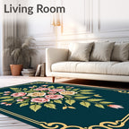 Ornate Floral Bouquet Design Rug
