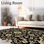 Vintage Floral Damask Pattern Rug
