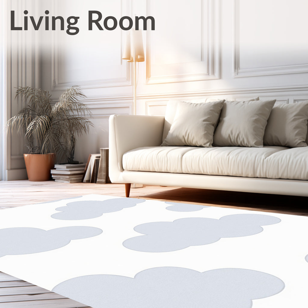 Soft Cloud Pattern Accent Rug