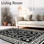 Classic Floral Vine Intricate Design Rug