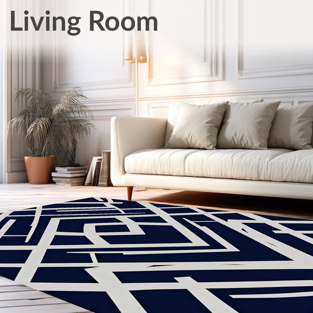 Art Deco Geometric Pattern Rug