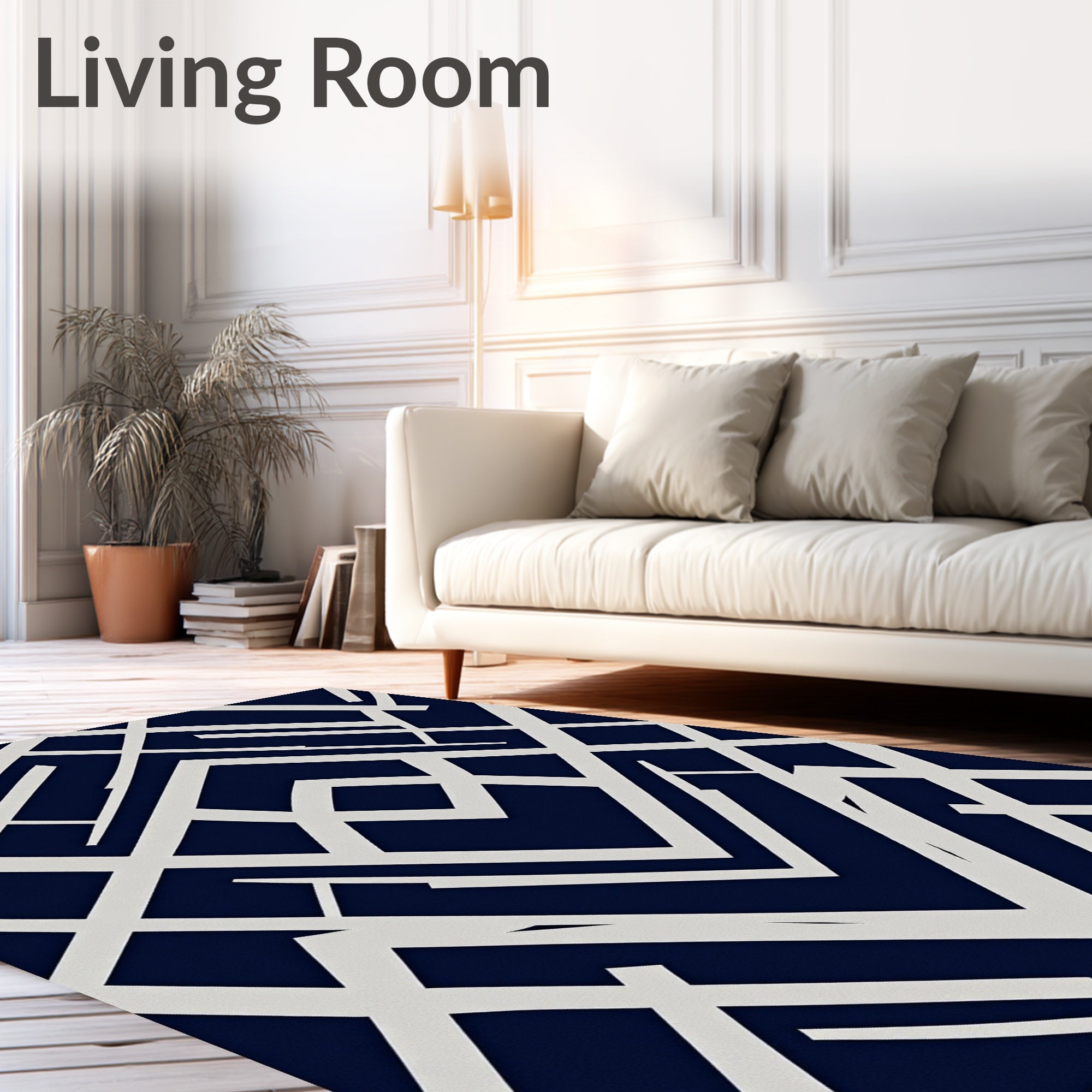 Art Deco Geometric Pattern Rug
