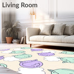 Cheery Cat Cloud Pattern Rug