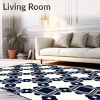 Classic Square With Motif Design Rug