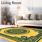 Ornamental Mandala Frame Pattern Rug