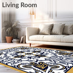 Navajo Inspired Floral Symmetry Rug
