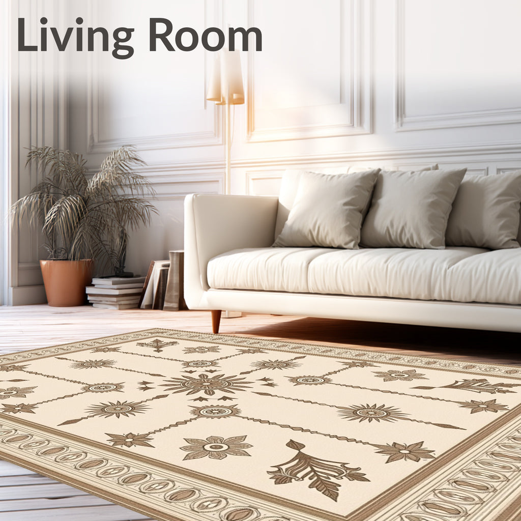 Classic Floral Geometric Medallion Rug