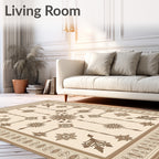 Classic Floral Geometric Medallion Rug