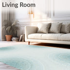 Oceanic Mandala Pattern Rug